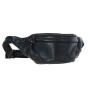 Стильная сумка на пояс из натуральной кожи Ashwood D102 (Black)