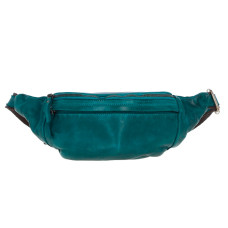 Сумка на пояс из натуральной кожи Ashwood D102 (Teal)