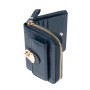 Женский кожаный кошелек Ashwood Y50 Navy (Темно-синий)