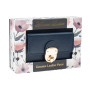 Женский кожаный кошелек Ashwood Y50 Navy (Темно-синий)