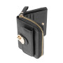 Женский кожаный кошелек Ashwood Y50 Black (Черный)