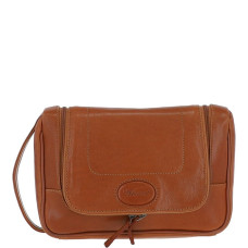 Функциональный кожаный нессесер коричневого цвета Ashwood 8140 Tan