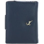 Женский кожаный кошелек Ashwood Y60 Navy (Темно-синий)