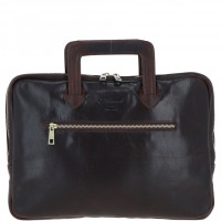 Сумка мужская для ноутбука 13 Ashwood PL45 Brown (Темно-коричневый)