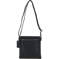 Кожаная сумка через плечо Ashwood K45 Black (Черный)