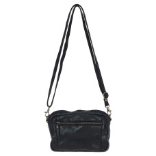 Женская кожаная сумка кроссбоди Ashwood Leather D98 BLK, черная