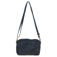 Женская кожаная сумка кроссбоди Ashwood Leather D98 NAVY, темно-синяя