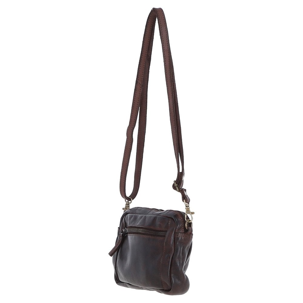 Женская кожаная сумка кроссбоди Ashwood Leather D98 BRANDY, коньячная
