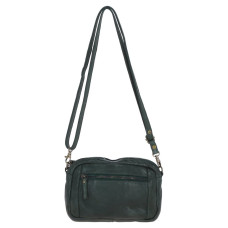Женская кожаная сумка кроссбоди Ashwood Leather D98 green, зеленая