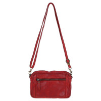 Женская кожаная сумка кроссбоди Ashwood Leather D98 red, красная