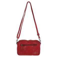 Женская кожаная сумка кроссбоди Ashwood Leather D98 red, красная