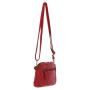 Женская кожаная сумка кроссбоди Ashwood Leather D98 red, красная