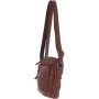 Маленькая кожаная сумка через плечо Ashwood Leather FIN BRANDY