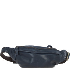 Сумка на пояс кожаная Ashwood D102 NAVY