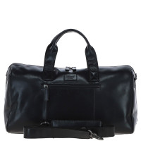 Мужская кожаная дорожная сумка Ashwood P68 BLK