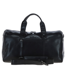 Мужская кожаная дорожная сумка Ashwood P68 BLK