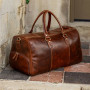 Дорожная сумка мужская Ashwood K48 CHESTNUT