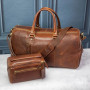 Дорожная сумка мужская Ashwood K48 CHESTNUT