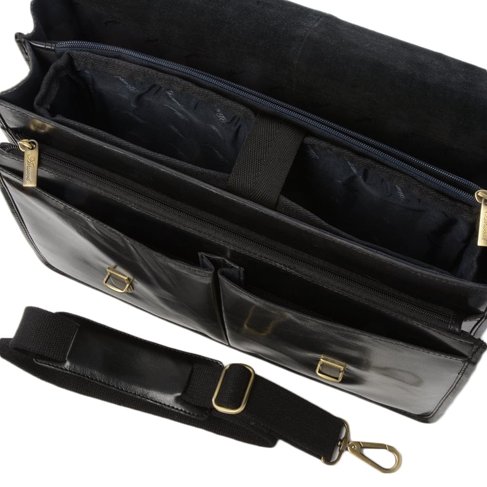 Портфель Ashwood Gareth Briefcase Black (Черный)