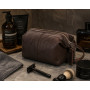 Мужской кожаный несессер Ashwood Q47 Brandy Темно-коричневый