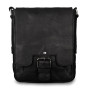 Чоловіча шкіряна сумка через плече Ashwood 8341 Black