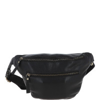 Стильна чоловіча шкіряна сумка на пояс Ashwood M54 Black