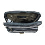 Чорна чоловіча шкіряна сумка через плече Ashwood G33 Black