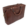 Коричнева чоловіча шкіряна сумка для ноутбука 15,4" Ashwood G34 BRANDY