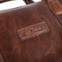 Коричнева чоловіча шкіряна сумка для ноутбука 15,4" Ashwood G34 BRANDY