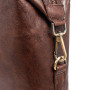 Коричнева чоловіча шкіряна сумка для ноутбука 15,4" Ashwood G34 BRANDY