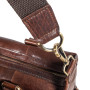 Коричнева чоловіча шкіряна сумка для ноутбука 15,4" Ashwood G34 BRANDY