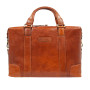 Руда шкіряна сумка під документи та ноутбук 15,4" Ashwood G34 TAN