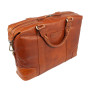 Руда шкіряна сумка під документи та ноутбук 15,4" Ashwood G34 TAN