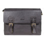 Темно-коричнева сумка месенджер А-4 Ashwood Jasper Dark Brown