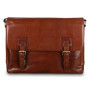 Світло-коричнева шкіряна сумка месенджер А-4 Ashwood Jasper Chestnut Brown