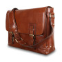 Світло-коричнева шкіряна сумка месенджер А-4 Ashwood Jasper Chestnut Brown