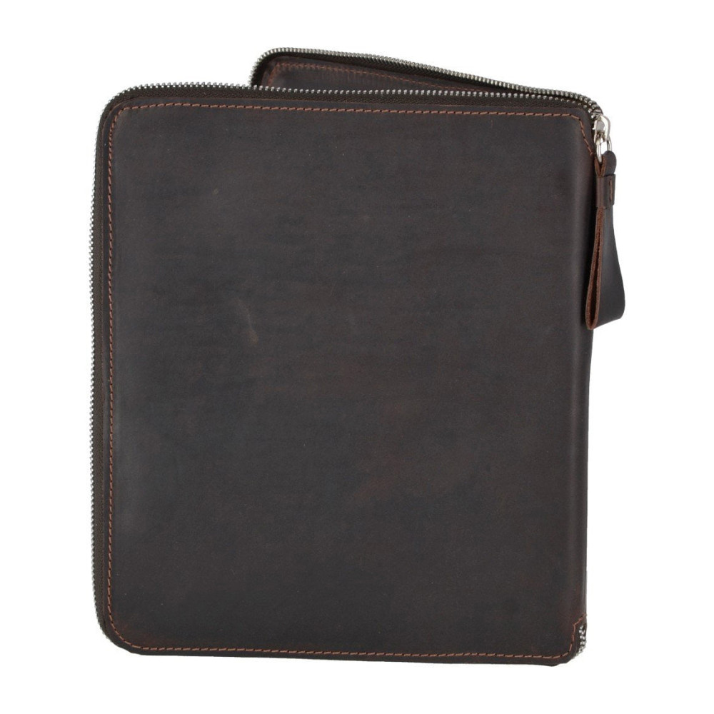 Маленька шкіряна папка формату A5 Ashwood 1660 Brown
