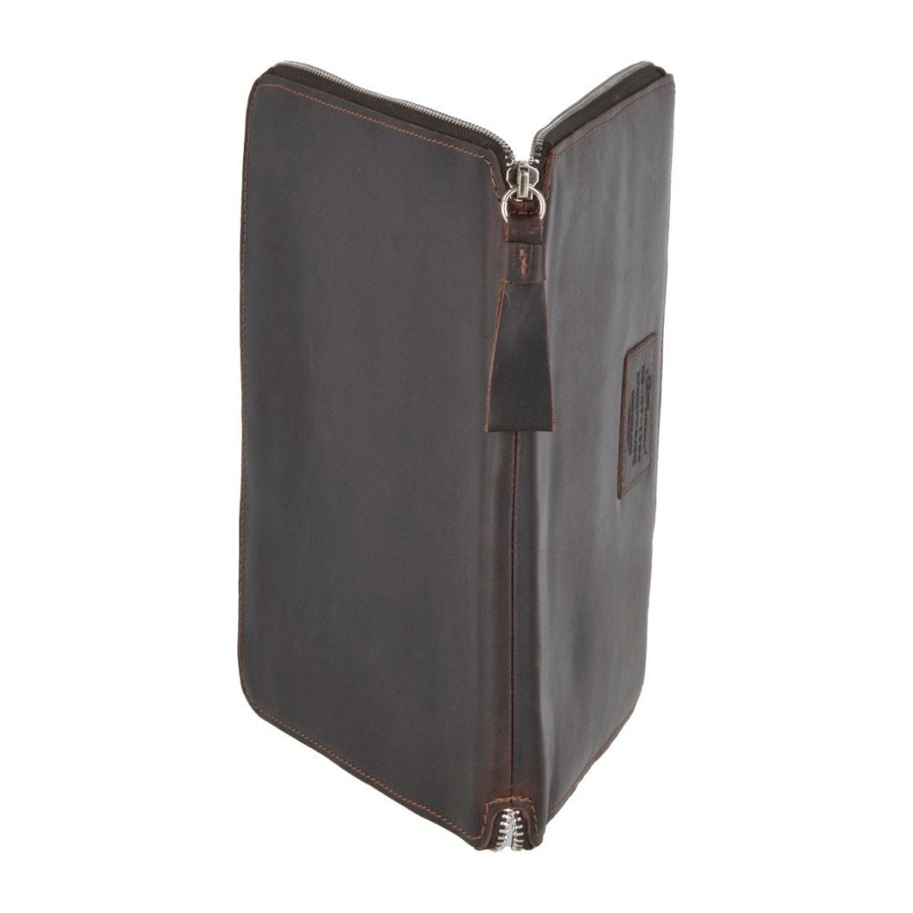 Маленька шкіряна папка формату A5 Ashwood 1660 Brown