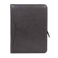Темно-коричнева шкіряна папка формату A4 Ashwood A4 ZIP Brown