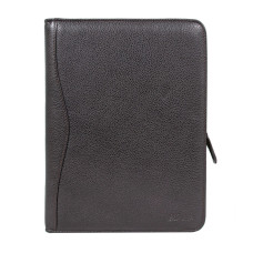 Темно-коричнева шкіряна папка формату A4 Ashwood A4 ZIP Brown
