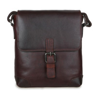 Коричнева шкіряна сумка через плече чоловіча Ashwood Leather Jack Tan
