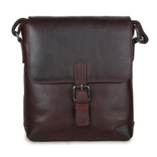 Коричнева шкіряна сумка через плече чоловіча Ashwood Leather Jack Tan