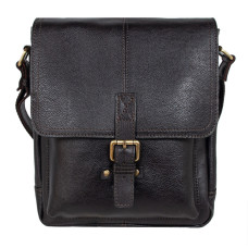 Темно-коричнева сумка через плече А4 Ashwood Leather Benjamin Dark Brown