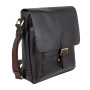 Темно-коричнева сумка через плече А4 Ashwood Leather Benjamin Dark Brown