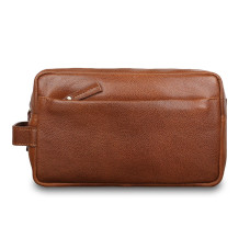 Коричневий шкіряний чоловічий несесер Ashwood Leather M59 Tan