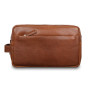 Коричневий шкіряний чоловічий несесер Ashwood Leather M59 Tan