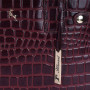 Жіноча шкіряна сумка під крокодила Ashwood C52 BORDO