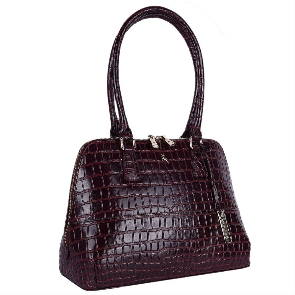 Бордова жіноча сумка зі шкіри Ashwood C53 Bordo
