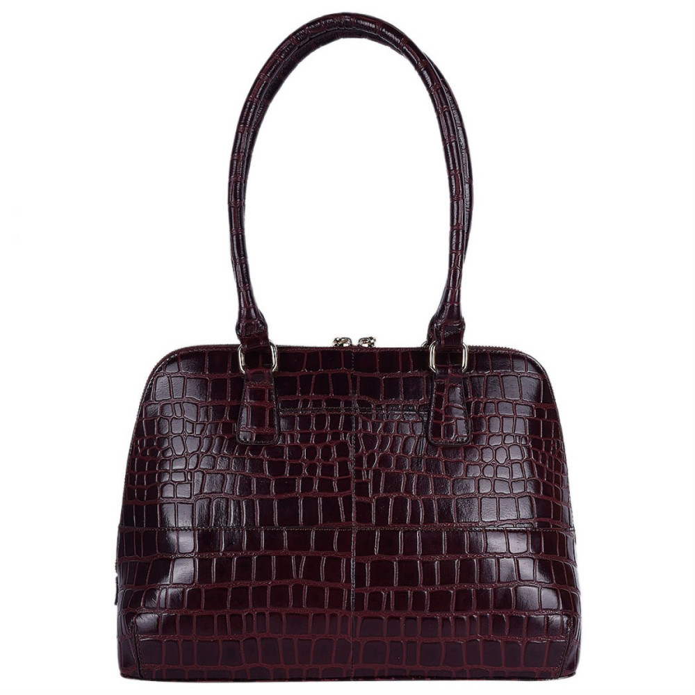 Бордова жіноча сумка зі шкіри Ashwood C53 Bordo