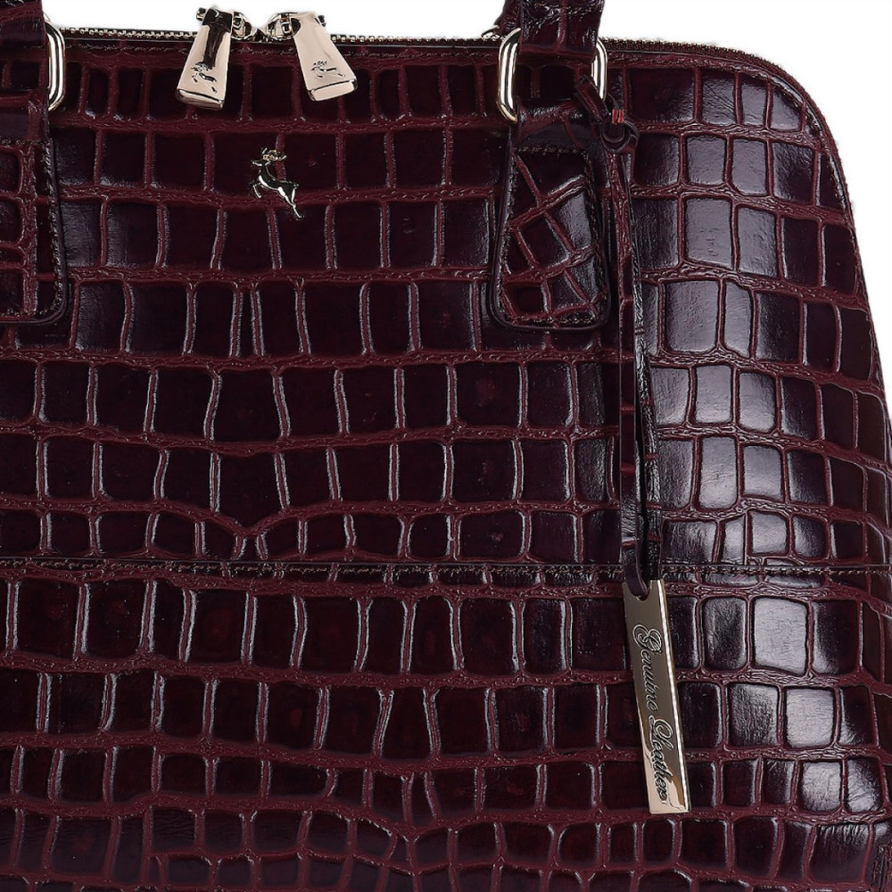 Бордова жіноча сумка зі шкіри Ashwood C53 Bordo